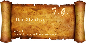 Tiba Gizella névjegykártya