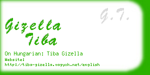 gizella tiba business card